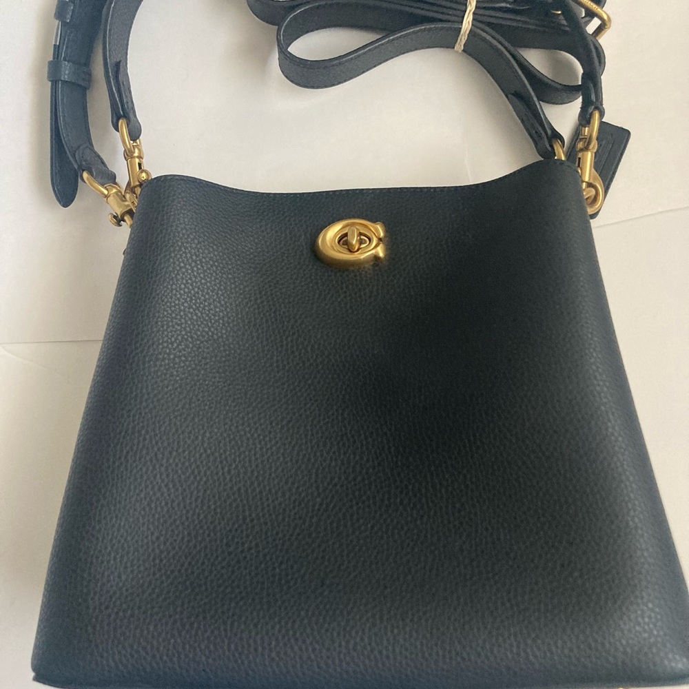 Black Leather Shoulder Bag